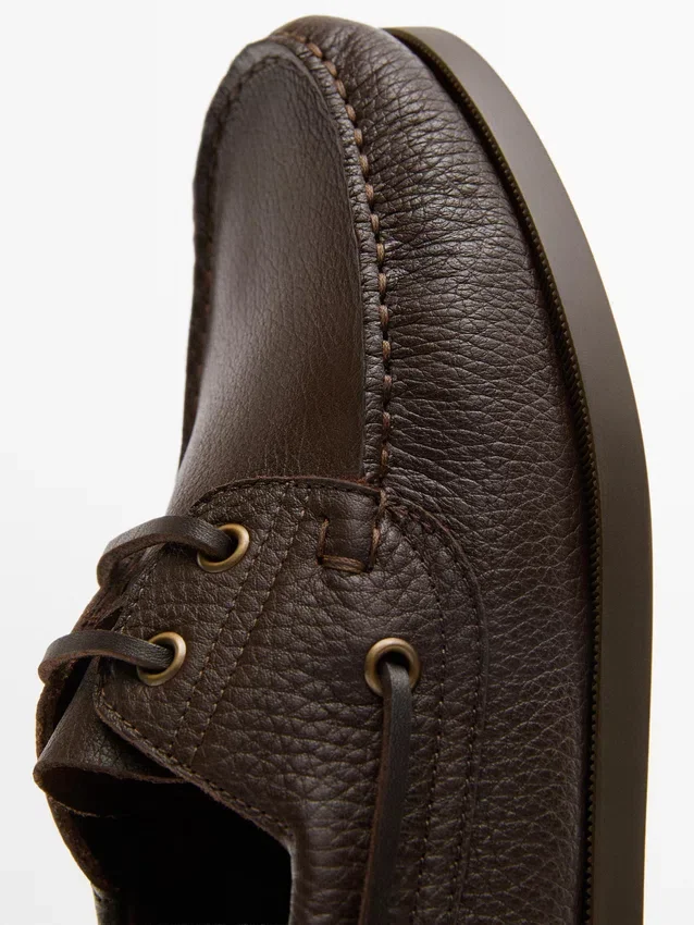 Leren dek schoenen Leren dek schoenen