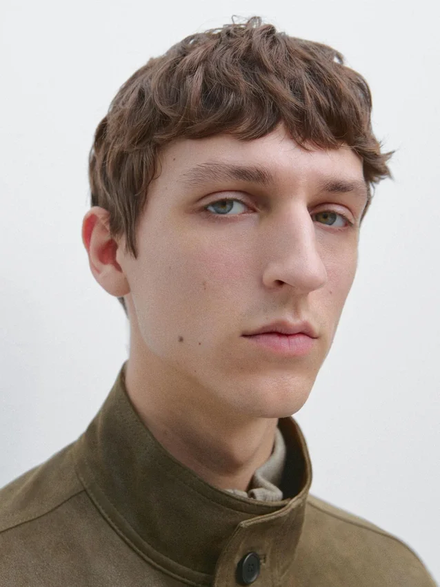 Leren jas van geitenleer met verouderd effect Leren jas van geitenleer met verouderd effect