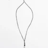 Leren koordketting met pendelhanger