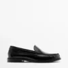 Leren loafers met glanzende afwerking