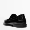Leren loafers met glanzende afwerking
