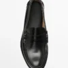 Leren loafers met penny-riempje