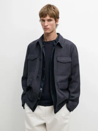 Lichtgewicht linnen jasje met zakken