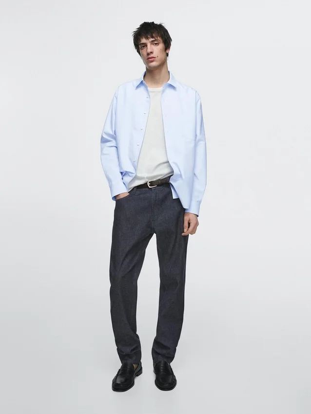 Lichtgewicht slim-fit jeans met gewassen look Lichtgewicht slim-fit jeans met gewassen look