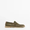 Loafers van gespleten leer Loafers van gespleten leer