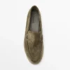Loafers van gespleten leer Loafers van gespleten leer