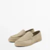Loafers van gespleten leer Loafers van gespleten leer