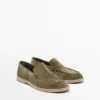 Loafers van gespleten leer Loafers van gespleten leer