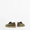 Loafers van gespleten leer Loafers van gespleten leer