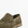 Loafers van gespleten leer Loafers van gespleten leer