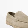Loafers van gespleten leer Loafers van gespleten leer