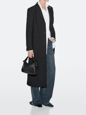 Medium geweven nappalederen tas