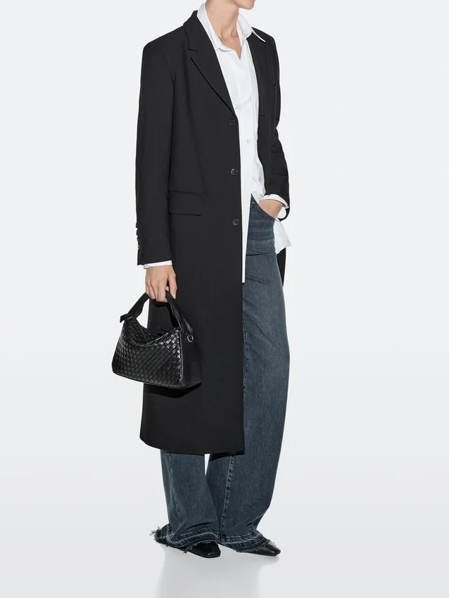 Medium geweven nappalederen tas Medium geweven nappalederen tas