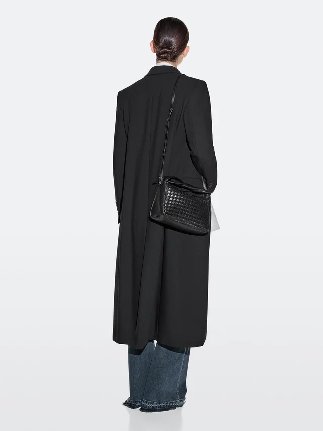 Medium geweven nappalederen tas Medium geweven nappalederen tas