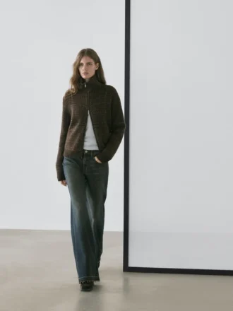 Mid-rise bell bottom jeans