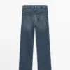 Mid-rise cropped flare-fit jeans
