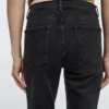 Mid-rise cropped slim fit jeans