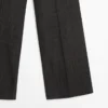 Mid-rise jeans met wijde pijpen