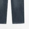 Mid-rise jeans met wijde pijpen