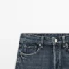 Mid-rise jeans met wijde pijpen