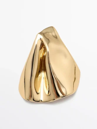 Middelgrote oorbellen met plooien