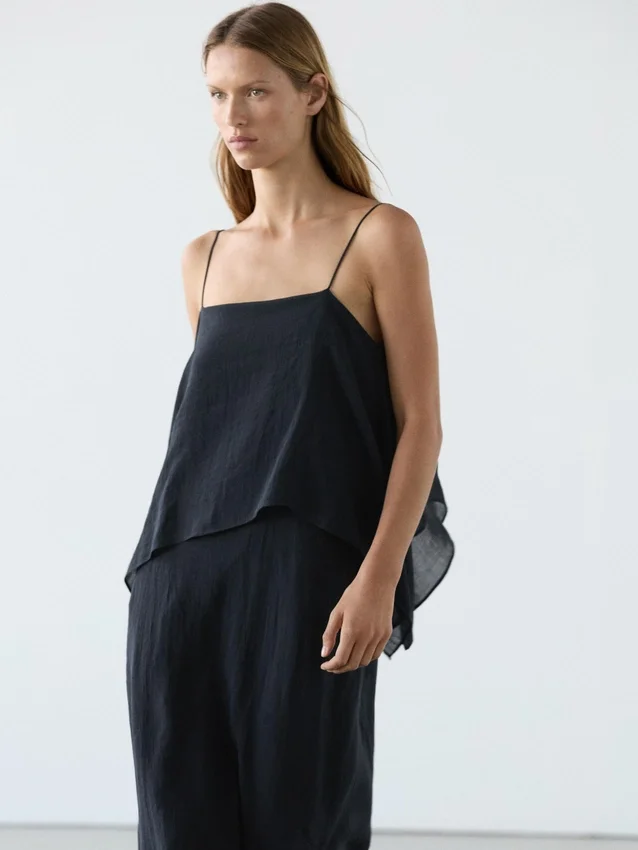 Midi-jurk met asymmetrische ruches Midi-jurk met asymmetrische ruches