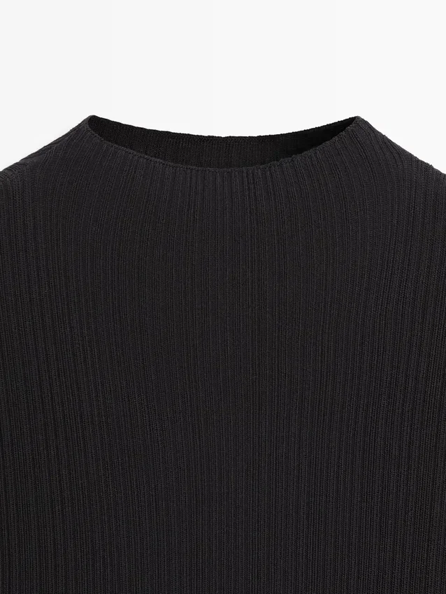 Midi-jurk met plooien en ruches Midi-jurk met plooien en ruches