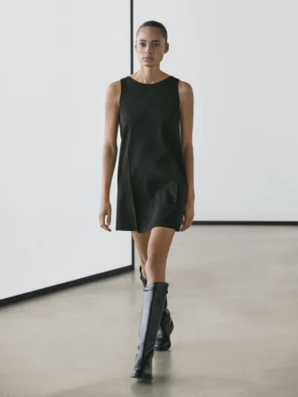 Mini-jurk van wolmix