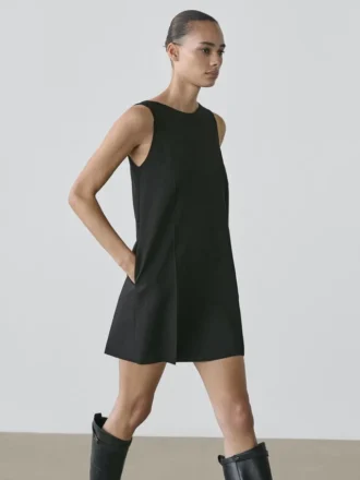 Mini-jurk van wolmix