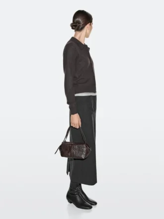 Mini-tas van gestructureerd leer