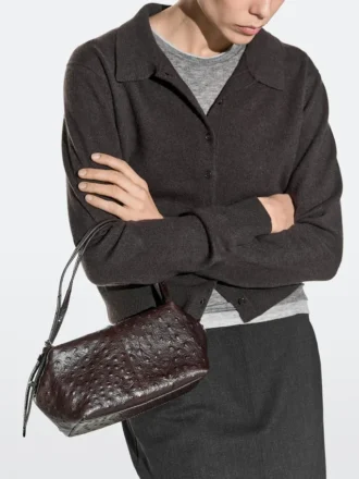 Mini-tas van gestructureerd leer