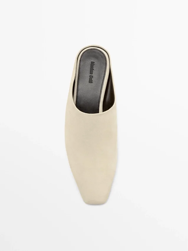 Muiltjes met sleehak Muiltjes met sleehak