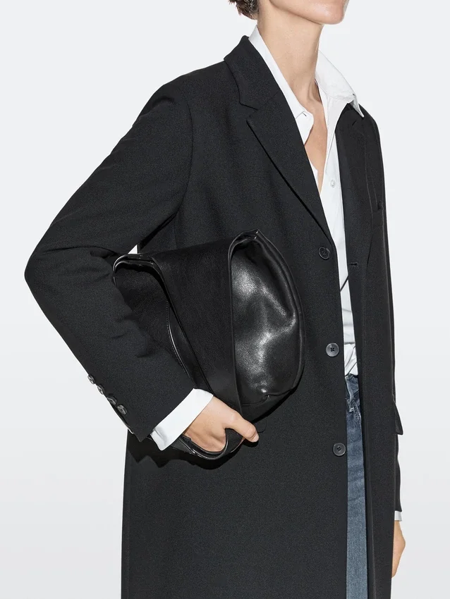 Nappalederen draagtas Nappalederen draagtas