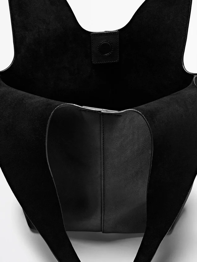 Nappalederen draagtas Nappalederen draagtas