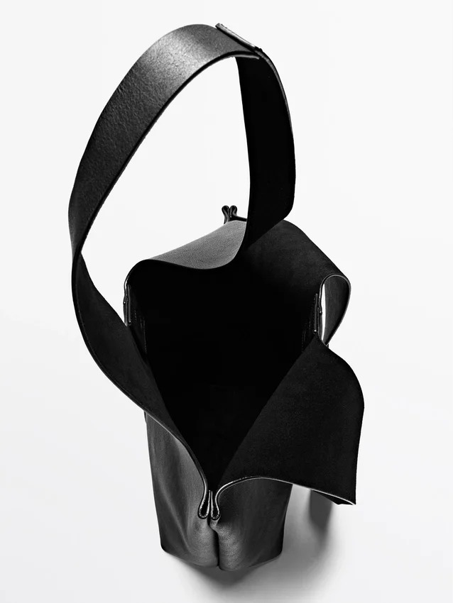 Nappalederen draagtas Nappalederen draagtas