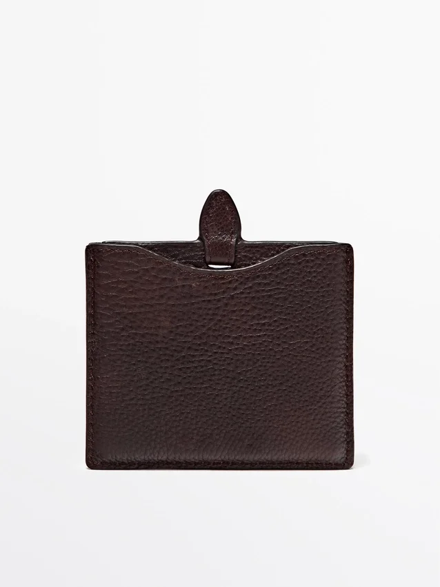 Nappalederen etui met spiegel Nappalederen etui met spiegel