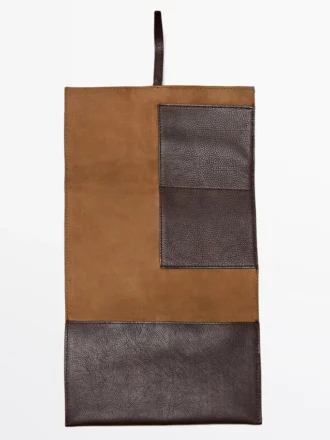 Nappalederen etui voor technische accessoires