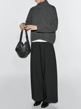 Nappalederen tas met oogjes