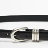 Nappaleren riem met metalen details Nappaleren riem met metalen details