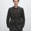 Nauw gestreepte Cool Wool-Blazer