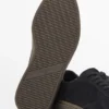 Nubuck sneakers met contrasterende zool