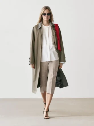 Overhemd van katoenmix met geborduurde details