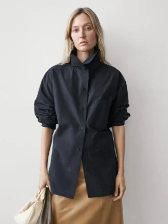 Overhemd van katoenmix met zak Overhemd van katoenmix met zak