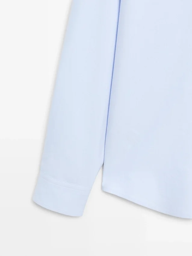 Overhemd van katoenmix met zakdetail Overhemd van katoenmix met zakdetail