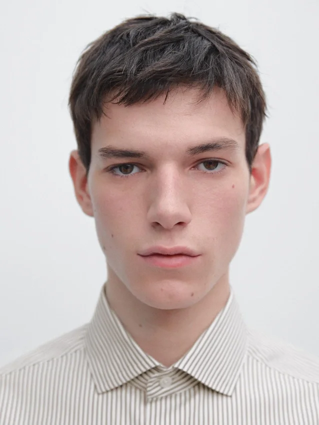 Overhemd van katoenpopeline Overhemd van katoenpopeline