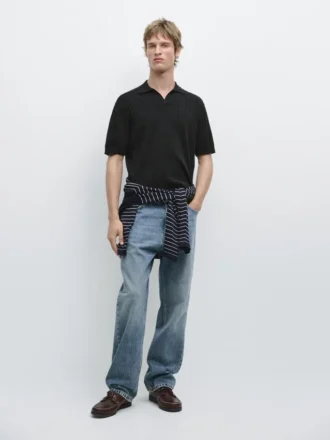 Polo-trui met kabelpatroon