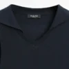 Poloshirt met lange mouwen en V-hals