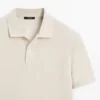 Poloshirt van katoen met microstructuur Poloshirt van katoen met microstructuur