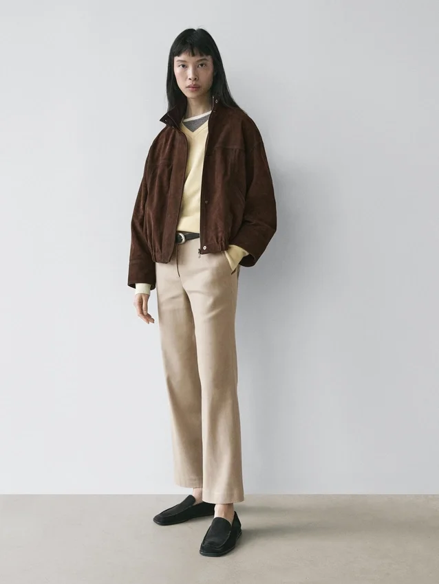 Rechte broek van linnenmix Rechte broek van linnenmix