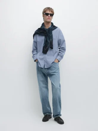 Regular Fit geruit overhemd van 100% katoen